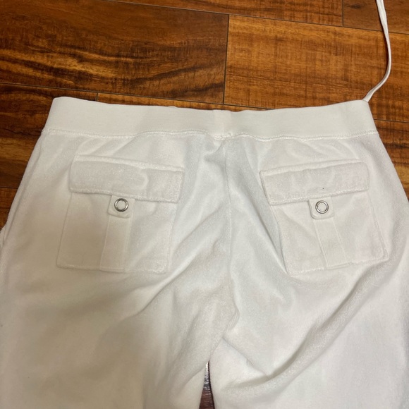 Juicy Couture Women’s White Terry Pants Medium - Picture 5 of 7